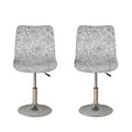 Grey And Black Mystical Wiccan Print Bar Stool Covers