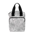 Grey And Black Mystical Wiccan Print Bible Tote Bag