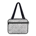 Grey And Black Mystical Wiccan Print Double Strap Bible Bag