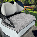 Grey And Black Mystical Wiccan Print Golf Cart Seat Cover