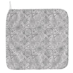Grey And Black Mystical Wiccan Print Hand Towel