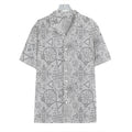 Grey And Black Mystical Wiccan Print Hawaiian Shirt