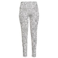 Grey And Black Mystical Wiccan Print High-Waisted Pocket Leggings