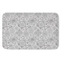 Grey And Black Mystical Wiccan Print Indoor Door Mat