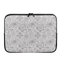 Grey And Black Mystical Wiccan Print Laptop Sleeve