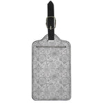 Grey And Black Mystical Wiccan Print Luggage Tag