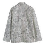 Grey And Black Mystical Wiccan Print Men's Blazer