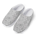 Grey And Black Mystical Wiccan Print Mesh Casual Shoes