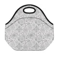 Grey And Black Mystical Wiccan Print Neoprene Lunch Bag