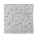 Grey And Black Mystical Wiccan Print Silk Bandana