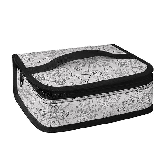 Grey And Black Mystical Wiccan Print Small Lunch Bag