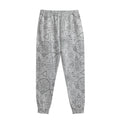 Grey And Black Mystical Wiccan Print Sweatpants