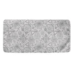 Grey And Black Mystical Wiccan Print Towel