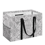 Grey And Black Mystical Wiccan Print Utility Tote Bag