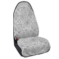 Grey And Black Mystical Wiccan Print Waterproof Car Seat Cover