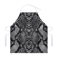 Grey And Black Snakeskin Print Adjustable Apron