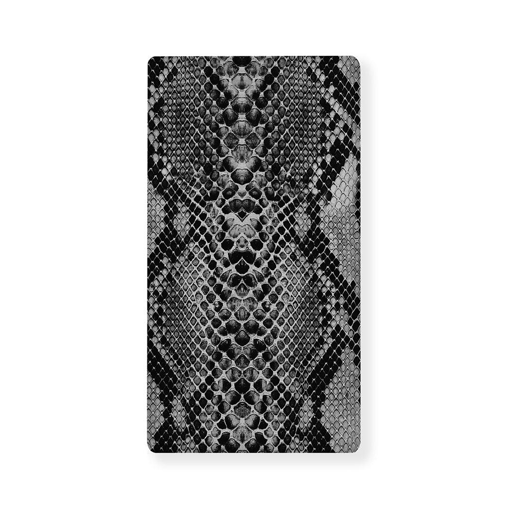 Grey And Black Snakeskin Print Baby Crib Sheet