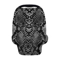 Grey And Black Snakeskin Print Baby Seat Cover