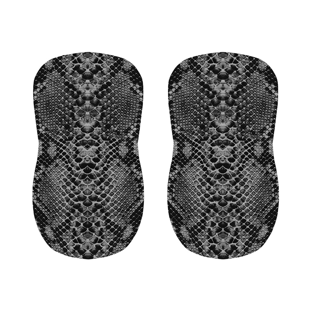 Grey And Black Snakeskin Print Bar Stool Covers