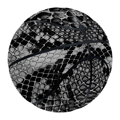 Grey And Black Snakeskin Print Basketball