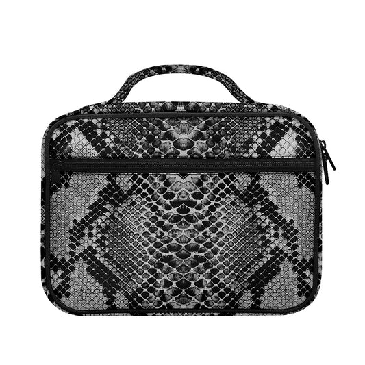 Grey And Black Snakeskin Print Briefcase Bible Bag