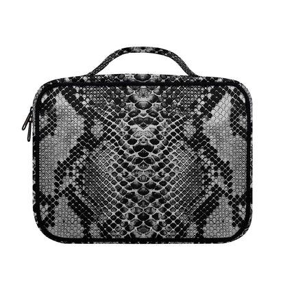 Grey And Black Snakeskin Print Briefcase Bible Bag