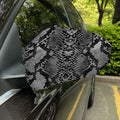 Grey And Black Snakeskin Print Car Side Mirror Covers