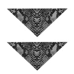 Grey And Black Snakeskin Print Dog Bandana