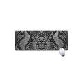 Grey And Black Snakeskin Print Extended Mouse Pad