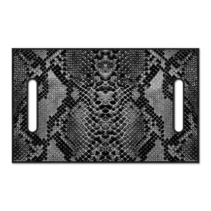 Grey And Black Snakeskin Print Golf Cart Seat Cover