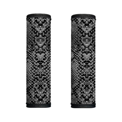 Grey And Black Snakeskin Print Handle Covers
