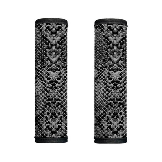 Grey And Black Snakeskin Print Handle Covers