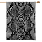 Grey And Black Snakeskin Print House Flag