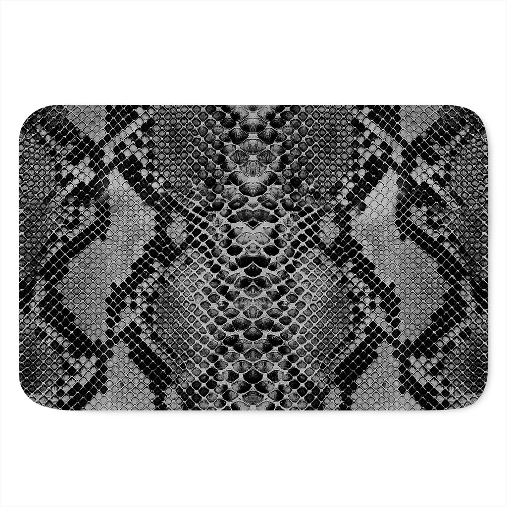 Grey And Black Snakeskin Print Indoor Door Mat