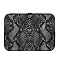Grey And Black Snakeskin Print Laptop Sleeve
