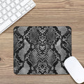 Grey And Black Snakeskin Print Mouse Pad