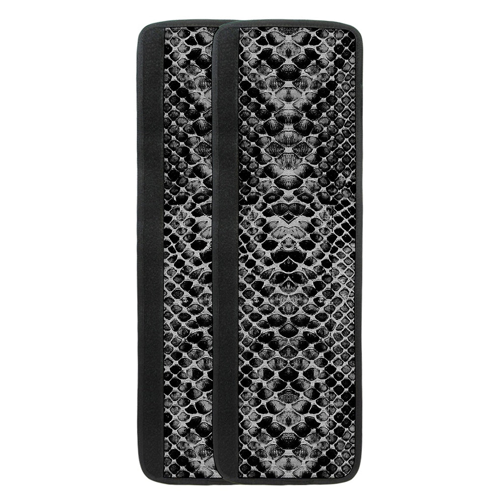 Grey And Black Snakeskin Print Refrigerator Handle Covers