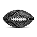Grey And Black Snakeskin Print Rugby Ball