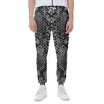 Grey And Black Snakeskin Print Scuba Joggers