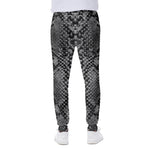 Grey And Black Snakeskin Print Scuba Joggers