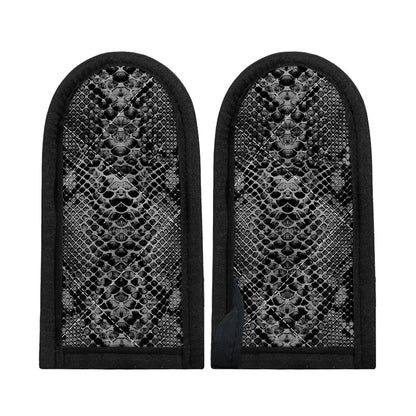 Grey And Black Snakeskin Print Skillet Handle Cover