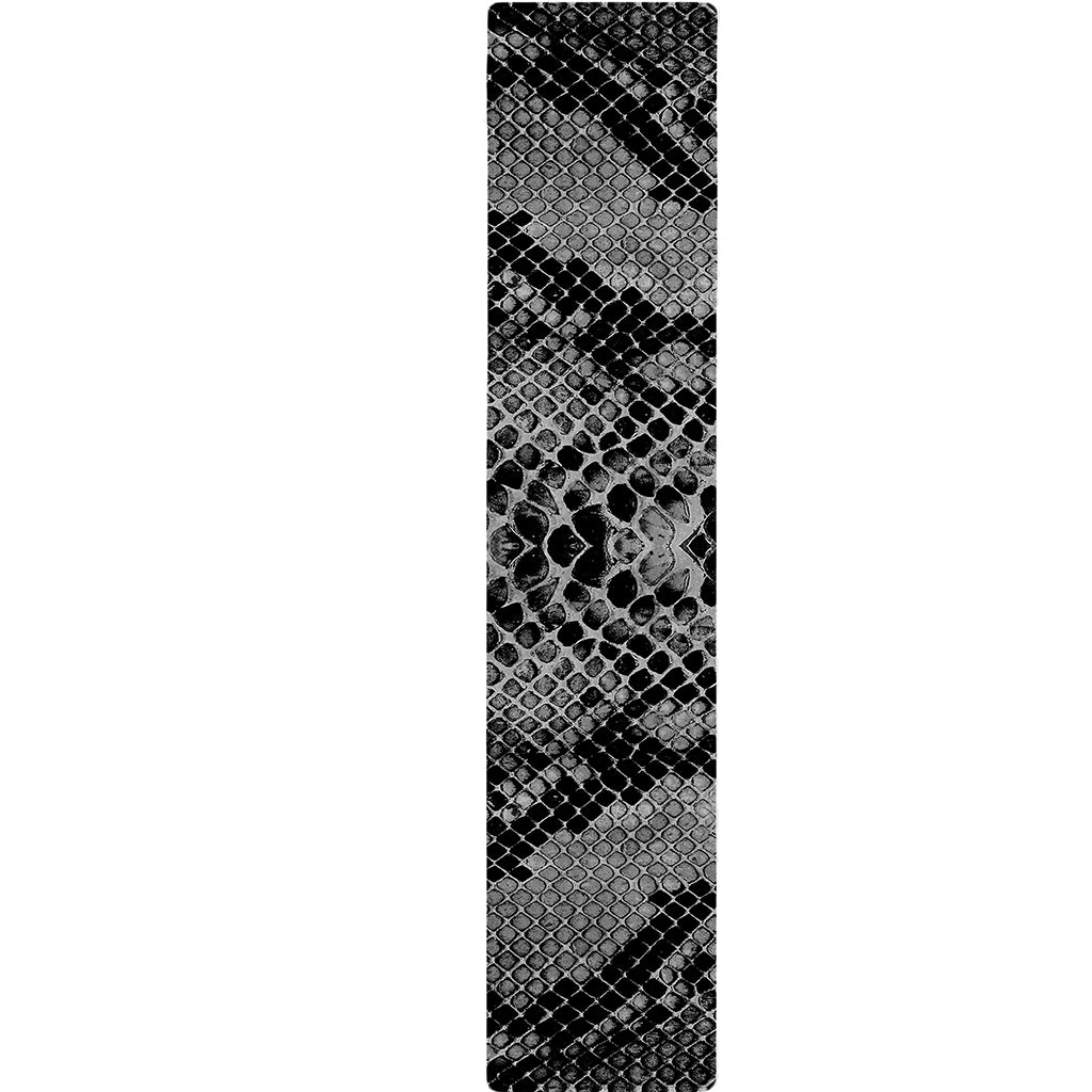 Grey And Black Snakeskin Print Table Runner