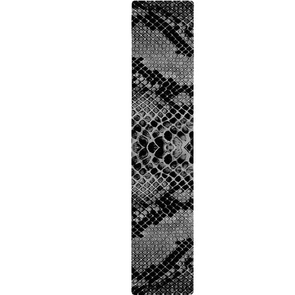 Grey And Black Snakeskin Print Table Runner
