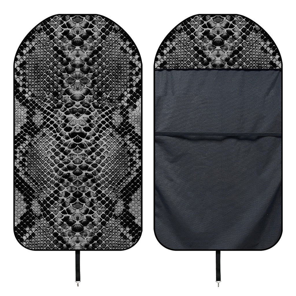 Grey And Black Snakeskin Print Waterproof Car Seat Cover