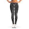 Grey And Black Snakeskin Print Women's Leggings