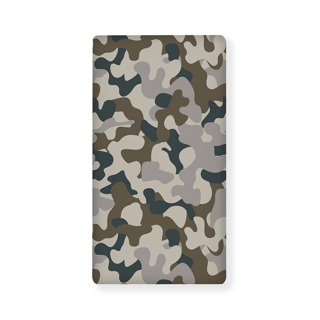 Grey And Brown Camouflage Print Baby Crib Sheet