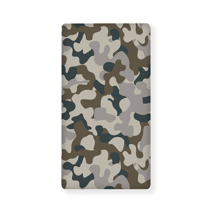 Grey And Brown Camouflage Print Baby Crib Sheet