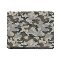 Grey And Brown Camouflage Print Bifold Wallet