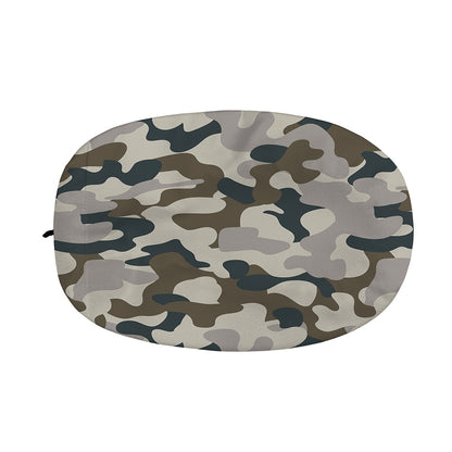 Grey And Brown Camouflage Print Car Side Mirror Covers