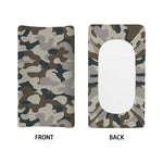 Grey And Brown Camouflage Print Changing Pad Cover